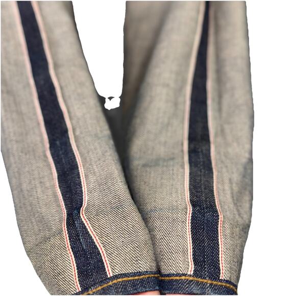 PRPS Mens 34x34 Selvedge Rambler Denim Raw Dark Blue Wash Jeans Button Japanese - Picture 7 of 12